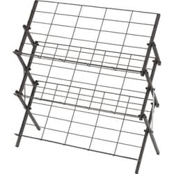 MIP-68DGY [フォールディングシューズラック 幅700×奥行270×高さ700mm ダークグレー]