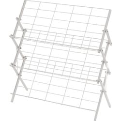 MIP-68WH [フォールディングシューズラック 幅700×奥行270×高さ700mm ホワイト]