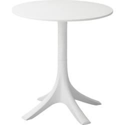 カフェテーブル 【組み立てあり】 幅700×奥行700×高さ730mm ホワイト CL-490WH