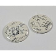 EJRT 10732144 ICOCA 鳥獣戯画 缶バッチセット [キャラクターグッズ]