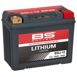 BSバッテリー LiFePO4（リン酸鉄リチウム） 12V 96Wh BSLi-12