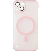 p00631po [iPhone 15用 超薄マットケース ピンク]