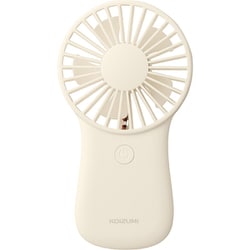 ハンディファン 乾電池式 2段階風量調節 オフホワイト KPF-0641/W