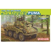 DR6943DX 1/35 WW.II ドイツ軍 8輪重装甲車Sd.Kfz.234/2 プーマ アルミ砲身/3Dプリントマズルブレーキ/金属車幅ポール付属 豪華セット [組立式プラスチックモデル]