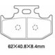 ブレーキパッド KAWASAKI A61-006KN（KS432）