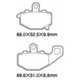 ブレーキパッド KAWASAKI A61-008KN（KS434）