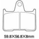 ブレーキパッド KAWASAKI A61-009KN（KS436）