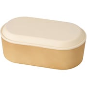 earth color 抗菌オーバル一段弁当 アイボリー