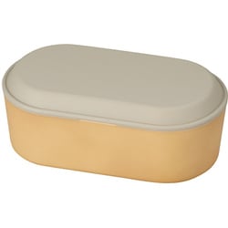 earth color 抗菌オーバル一段弁当 グレー