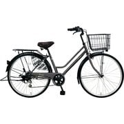 シティサイクル 26型 クラシカル 外装6段 マットグレー ZKV266BH/TYC
