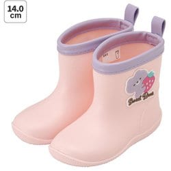 ワッペン付レインブーツ 14cm Sweet Bear RIBTW14