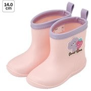 ワッペン付レインブーツ 14cm Sweet Bear RIBTW14