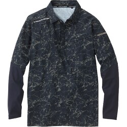0395-50-23-L [0395-50 長袖ポロシャツ チャコールグレー L]
