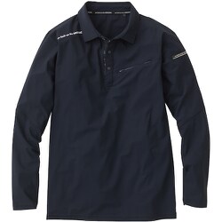 0395-50-4-L [0395-50 長袖ポロシャツ ブラック L]