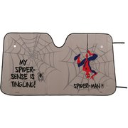 CSUS1 [サンシェード スパイダーマン 130cm×68cm 蛇腹式 アルミコーティング断熱材 吸盤式]