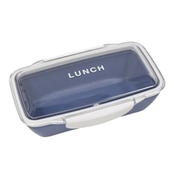 24time for LUNCH ドーム1段ランチボックス 500ml ブルー 73612