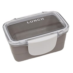 24time for LUNCH ドーム2段ランチボックス 560ml グレー 73619