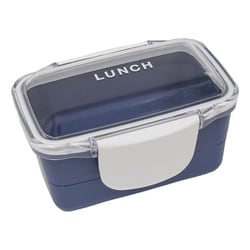 24time for LUNCH ドーム2段ランチボックス 560ml ブルー 73617