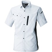 3018-03-22-4L [3018-03 半袖シャツ シルバーグレー 4L]