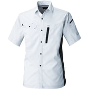 3018-03-22-M [3018-03 半袖シャツ シルバーグレー M]