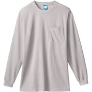50122-22-3L [50122 長袖Tシャツ（胸ポケット付き） シルバーグレー 3L]