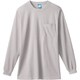 50122-22-M [50122 長袖Tシャツ（胸ポケット付き） シルバーグレー M]