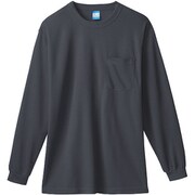 50122-23-3L [50122 長袖Tシャツ（胸ポケット付き） チャコールグレー 3L]