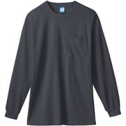 50122-23-4L [50122 長袖Tシャツ（胸ポケット付き） チャコールグレー 4L]