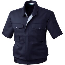 411-1-6L [VA411 半袖ブルゾン ネイビー 6L]