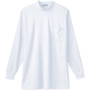 50128-00-4L [50128 長袖ローネックTシャツ（胸ポケット付き） ホワイト 4L]