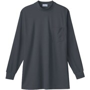 50128-23-LL [50128 長袖ローネックTシャツ（胸ポケット付き） チャコールグレー LL]