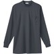 50128-23-M [50128 長袖ローネックTシャツ（胸ポケット付き） チャコールグレー M]