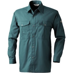 455-109-LL [VA455 長袖シャツ ダークグリーン LL]