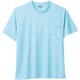 50381-209-LL [50381 半袖Tシャツ（胸ポケット付き） サックス LL]