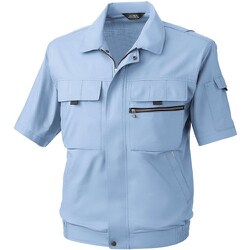 481-209-L [481 半袖ブルゾン サックス L]