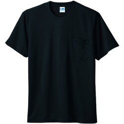50121-04-4L [50121 半袖Tシャツ（胸ポケット付き） ブラック 4L]