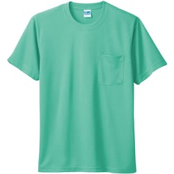 50121-101-M [50121 半袖Tシャツ（胸ポケット付き） ミントグリーン M]