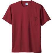50121-43-S [50121 半袖Tシャツ（胸ポケット付き） レッド S]
