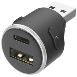USB増設ハブ Type-A1、Type-C1 調光・調色機能付きLED搭載 DC-061