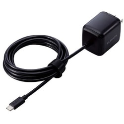 USB急速充電器 USB PD（パワーデリバリー）対応 USB-Cケーブル一体型 2m 45W PPS対応 折りたたみプラグ採用 ブラック ACDC-PD8345BK