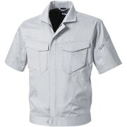 3008-01-22-M [3008-01 半袖ブルゾン シルバーグレー M]