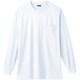 50384-00-3L [50384 長袖Tシャツ（胸ポケット付き） ホワイト 3L]