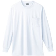 50384-00-4L [50384 長袖Tシャツ（胸ポケット付き） ホワイト 4L]