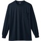 50384-04-L [50384 長袖Tシャツ（胸ポケット付き） ブラック L]