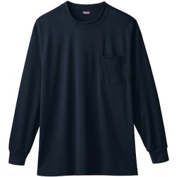 50384-04-LL [50384 長袖Tシャツ（胸ポケット付き） ブラック LL]