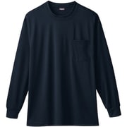 50384-04-M [50384 長袖Tシャツ（胸ポケット付き） ブラック M]