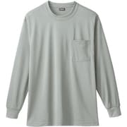 50384-22-L [50384 長袖Tシャツ（胸ポケット付き） シルバーグレー L]