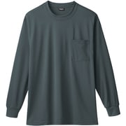50384-23-M [50384 長袖Tシャツ（胸ポケット付き） チャコールグレー M]