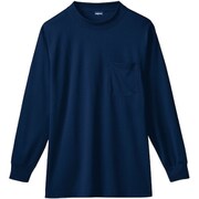 50388-1-4L [50388 長袖ローネックシャツ（胸ポケット付き） ネイビー 4L]
