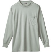 50388-22-4L [50388 長袖ローネックシャツ（胸ポケット付き） シルバーグレー 4L]